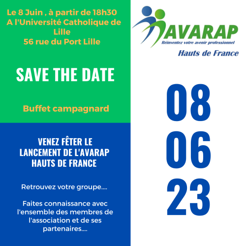 Venez fêter le lancement de l’Avarap Hauts de France le 8 juin 2023 !