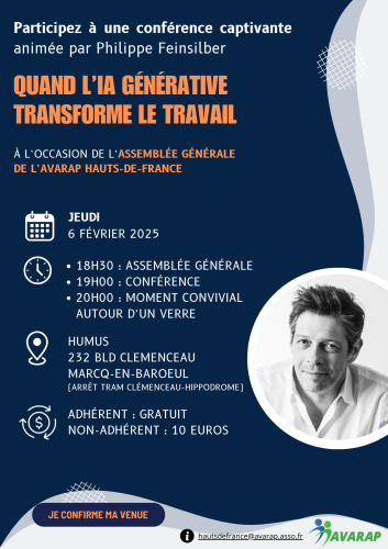 Conférence « Quand l’IA générative transforme le travail » – 6 février 2025