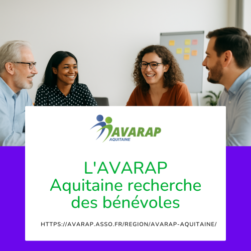 Devenez bénévole à l’Avarap Aquitaine et contribuez à une belle aventure humaine