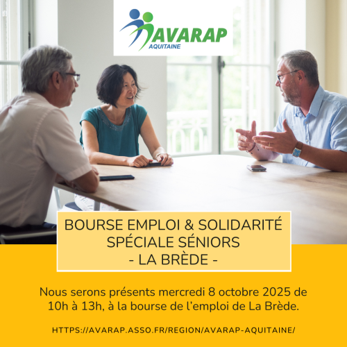 Bourse Emploi et Solidarité à La Brède – L’Avarap Aquitaine y sera !