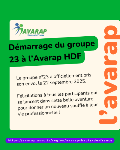 Un nouveau groupe Avarap en action : bienvenue au Groupe n°23 !